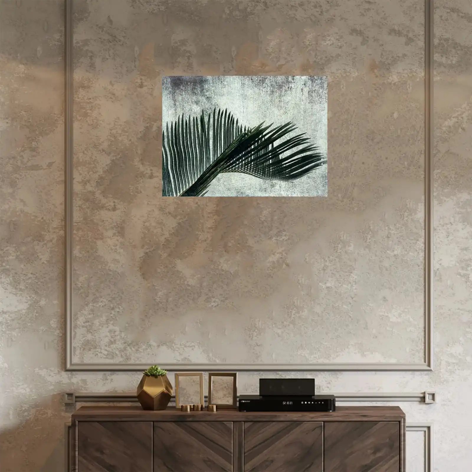 Tropical Palm Leaf Print Canvas Wall Art