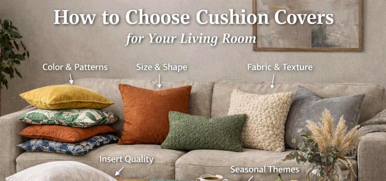 How to Choose Cushion Covers for Your Living Room