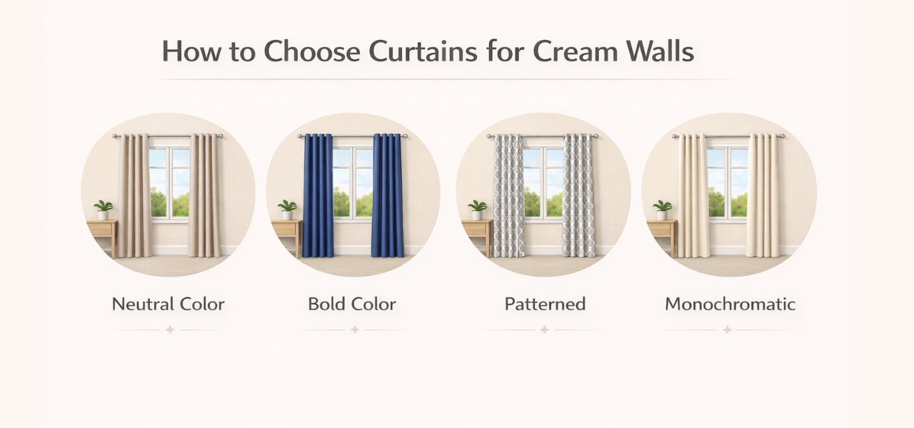 How to Choose Curtains for Cream Walls