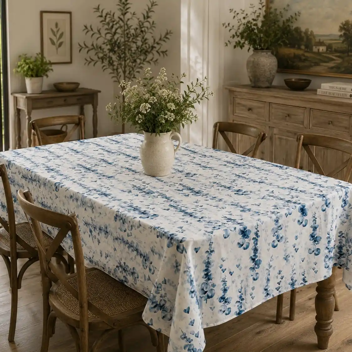 Elegant Cotton Table Cover Home Decor