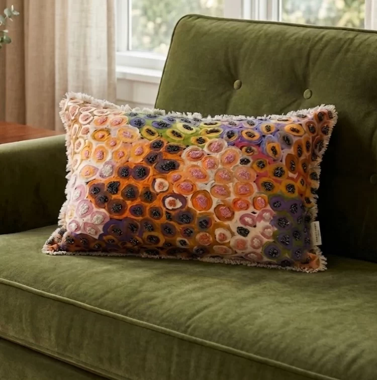 Multicolor Mosaic Accent Cushion