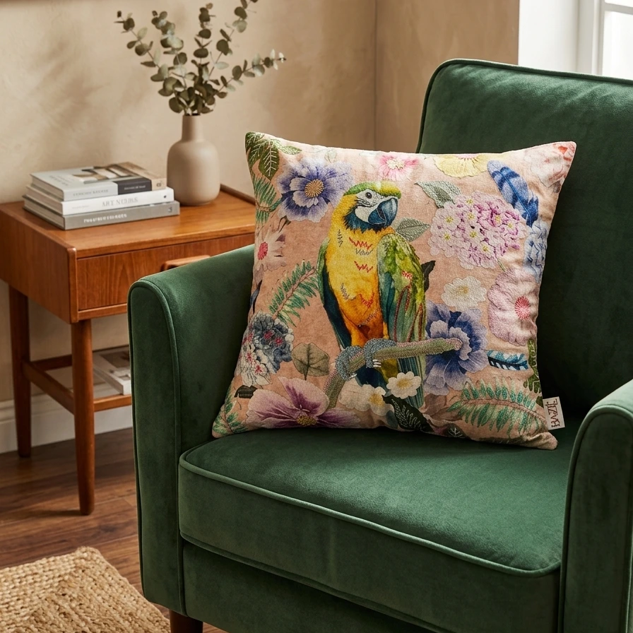 Serene Daisy Garden Cushion