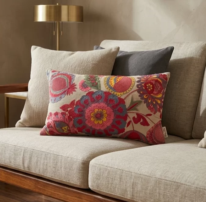 Artisan Meadow Blooms Cushion