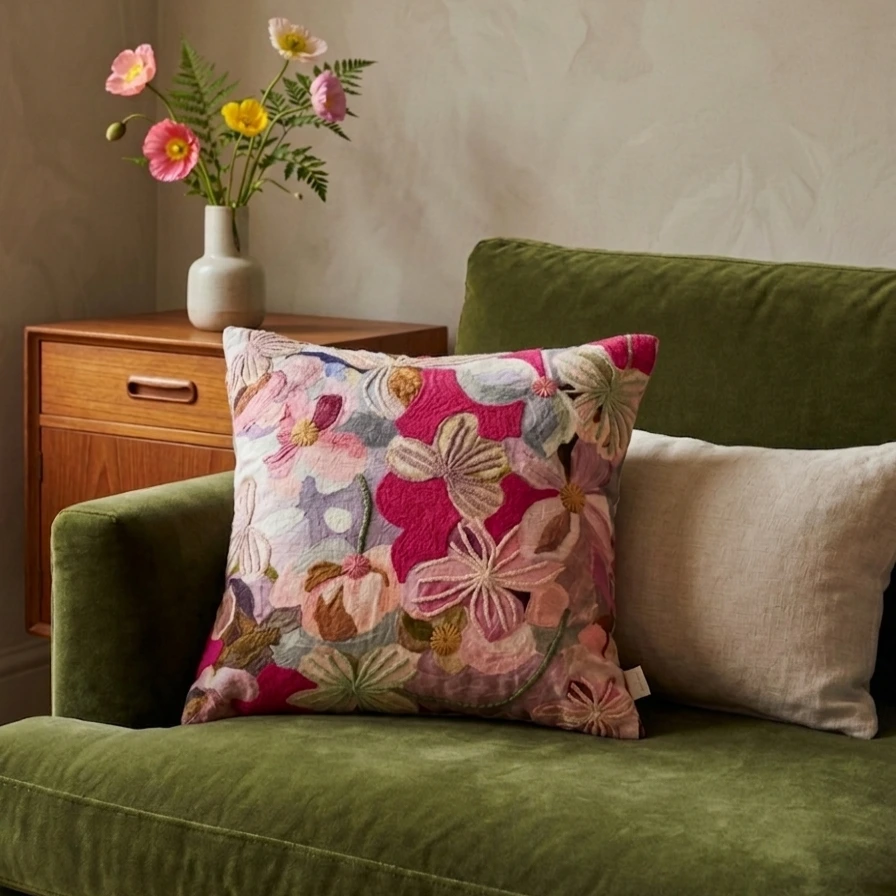 Vivid Garden Tapestry Cushion