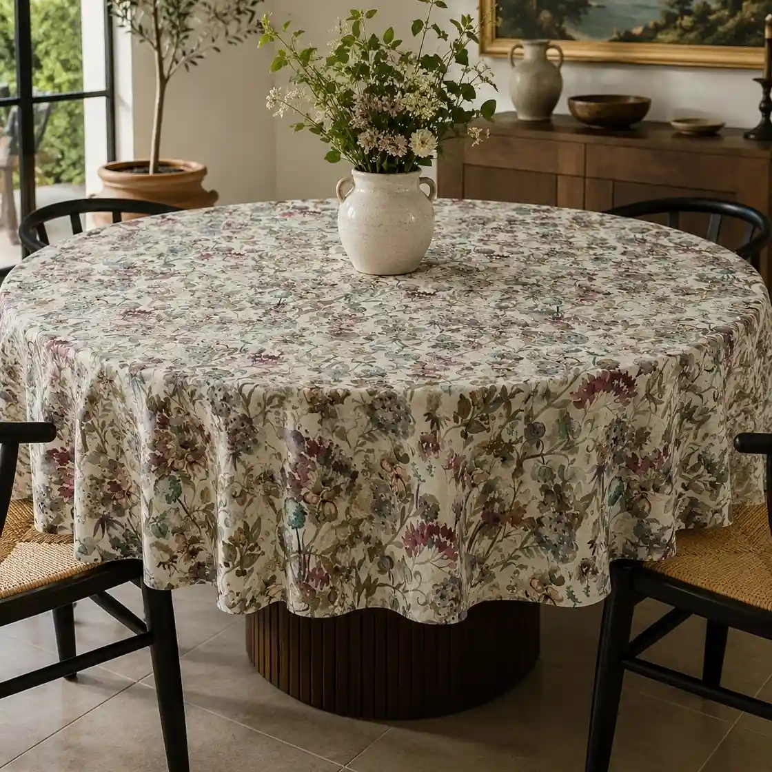 Round Cotton Table Cloth